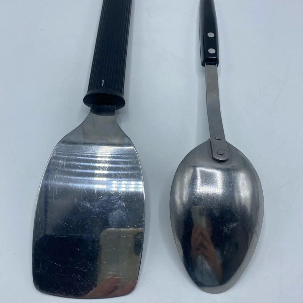 Vintage Stainless Spatula Teapot Iron Pitcher Handle Design Ekco Kitchen Utensil